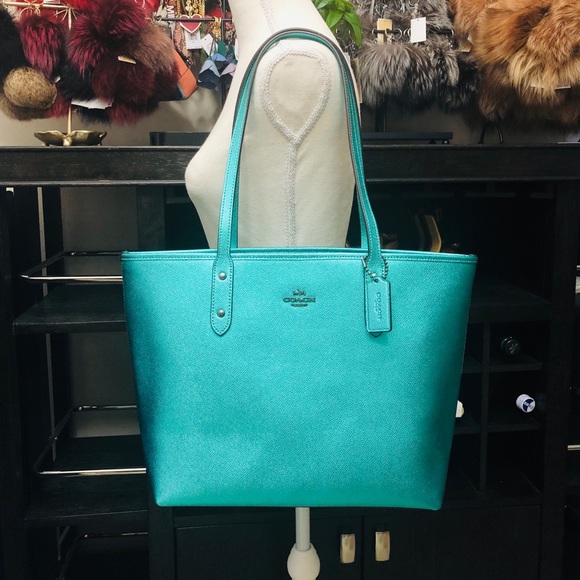 3PCS Coach City Zip Top Tote Wallet Wristlet Set - Picture 7 of 8